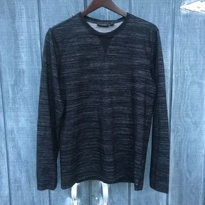 Marc Anthony Long Sleeved TShirt Black & Gray M